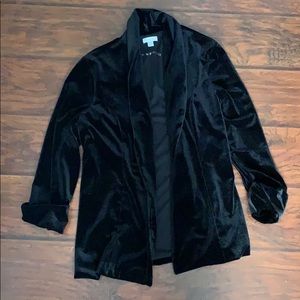 Velvet black blazer